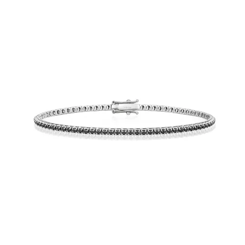 Charming black diamond bracelet women's (1.47ct)